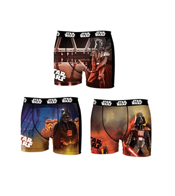 Boxer Star Wars - Dark Vador x 3 - Noir et Multicolore - Polyester & Élasthanne