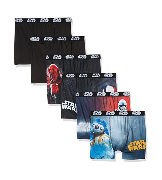 Boxer Star Wars x 6 - Épisode VII et VIII - BB8 & Stormtrooper - Multicolore - Polyester & Élasthanne